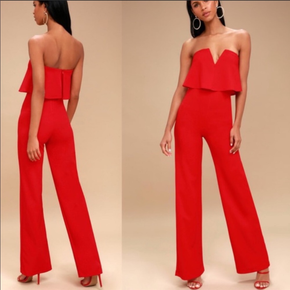 NWT Red Jumpsuit from Lulus